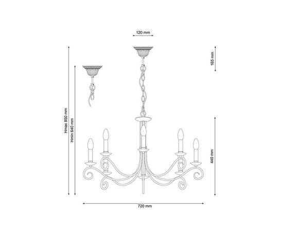 Подвесная люстра Lucia Tucci Fondi 330.8 Antique, изображение 2