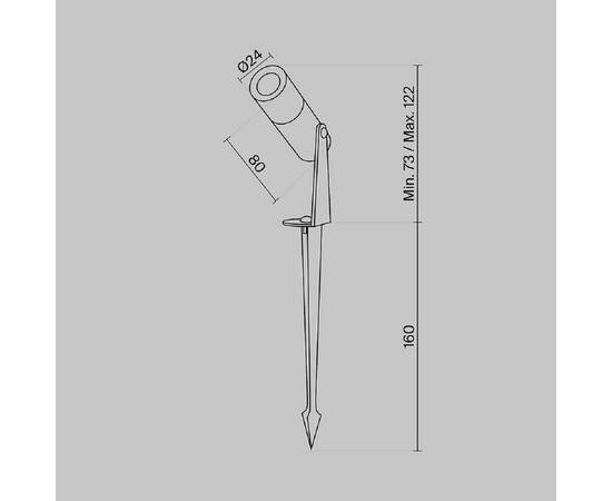 Ландшафтный светодиодный светильник Maytoni Outdoor Bern O050FL-L2GF3K, изображение 7