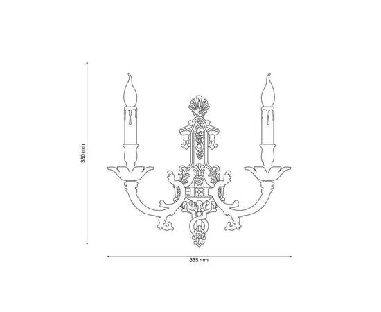 Бра Lucia Tucci Firenze W1781.2 Antique Gold, изображение 3