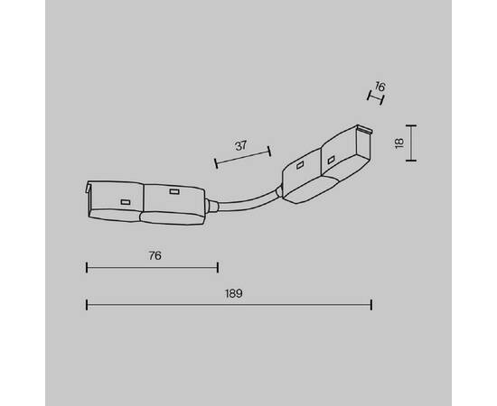 Аксессуар для трекового светильника Maytoni Technical Exility Accessories for tracks TRA034CS-B, изображение 6