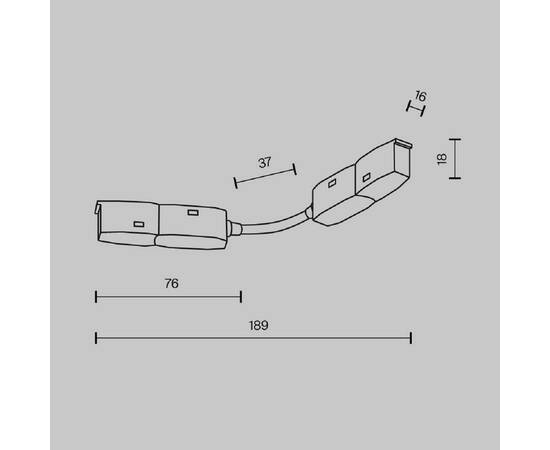 Аксессуар для трекового светильника Maytoni Technical Exility Accessories for tracks TRA034CS-W, изображение 6
