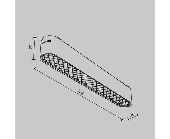 Трековый светодиодный светильник Maytoni Technical Radity Basis Grid TR084-1-12W4K-W, изображение 6