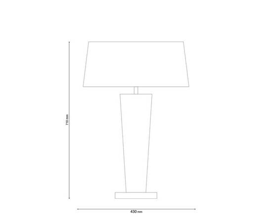 Настольная лампа Lucia Tucci Pelle Bianca T119.1, изображение 2
