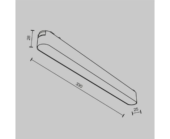 Трековый светодиодный светильник Maytoni Technical Radity Basis TR080-1-18W4K-W, изображение 6