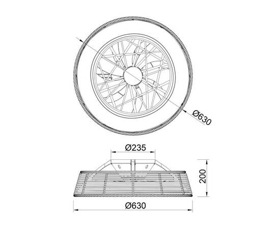 Потолочная светодиодная люстра-вентилятор Mantra INDONESIA 7810, изображение 2