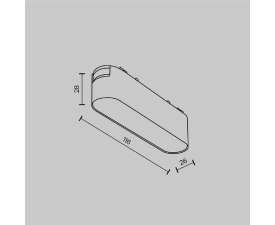 Трековый светодиодный светильник Maytoni Technical Radity Basis TR080-1-6W4K-W, изображение 6