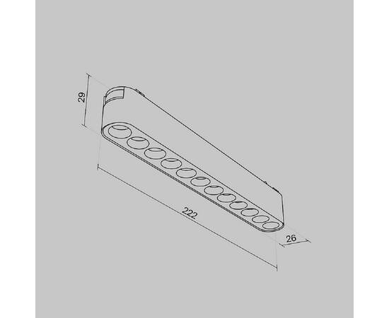 Трековый светодиодный светильник Maytoni Technical Radity Points TR082-1-12W3K-M-W, изображение 6