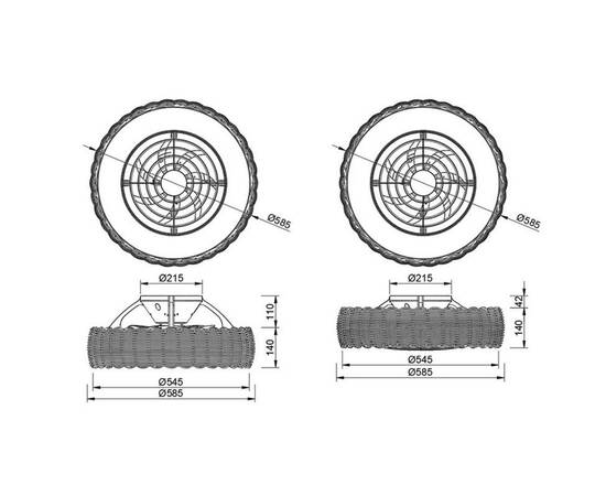 Потолочная светодиодная люстра-вентилятор Mantra KILIMANJARO 8226, изображение 2