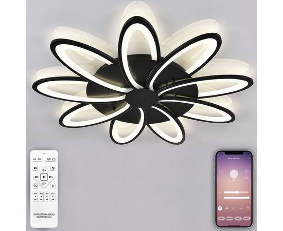 Потолочная светодиодная люстра Natali Kovaltseva High-Tech Led Lamps 82009 Black, изображение 5