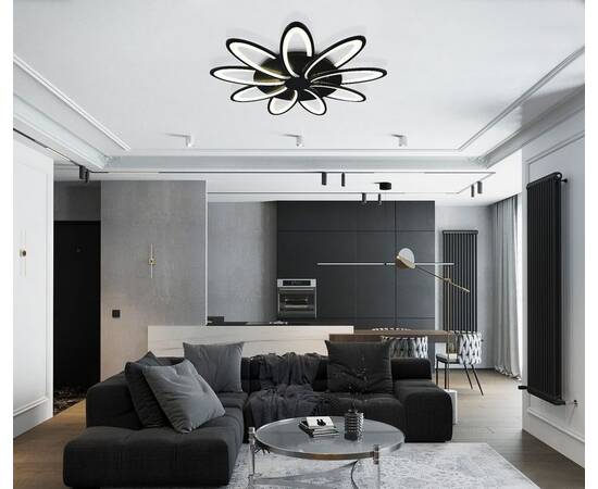 Потолочная светодиодная люстра Natali Kovaltseva High-Tech Led Lamps 82009 Black, изображение 9