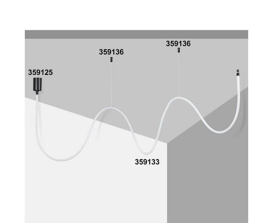 База для гибкого неона Novotech Konst Ramo для накладного монтажа 359125, изображение 2