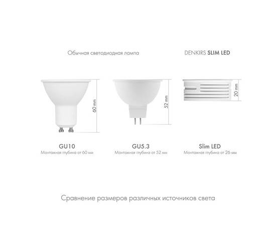 Светодиодный модуль Denkirs Slim LED DK4000-7W-M, изображение 5