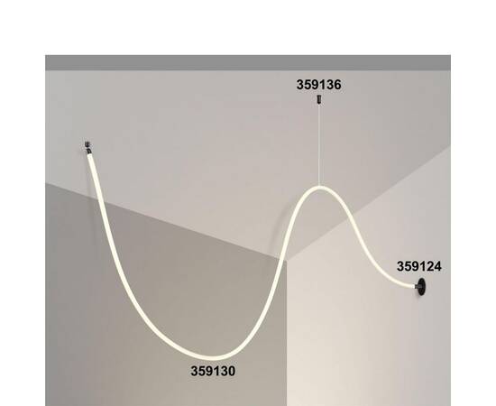 База для гибкого неона Novotech Konst Ramo для встраиваемого монтажа 359124, изображение 2