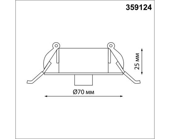 База для гибкого неона Novotech Konst Ramo для встраиваемого монтажа 359124, изображение 5