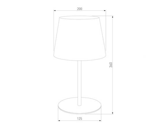 Настольная лампа TK Lighting 2936 Maja Black, изображение 2