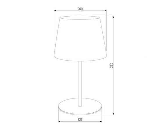 Настольная лампа TK Lighting 2936 Maja Black, изображение 3