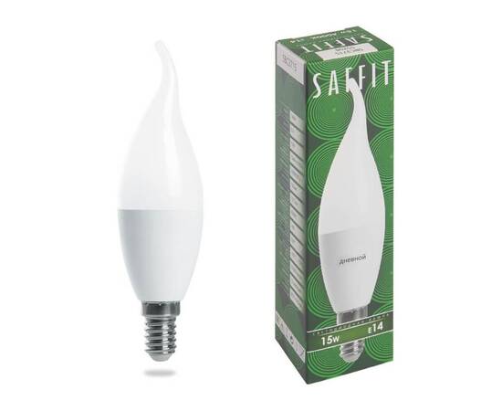 Лампа светодиодная Saffit E14 15W 6400K матовая SBC3715 55208