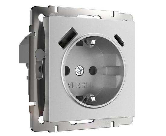 Розетка Werkel серебряный матовый W1171765 4690389195600
