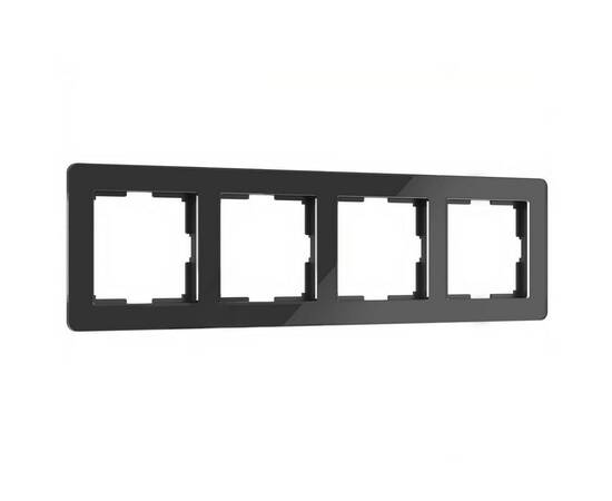 Рамка Werkel Acrylic на 4 поста черный W0042708 4690389190544