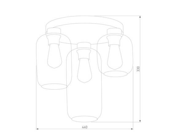 Потолочная люстра TK Lighting 3318 Marco Green, изображение 2
