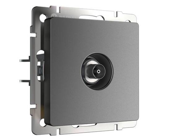 ТВ-розетка оконечная Werkel графит W1183064 4690389194481