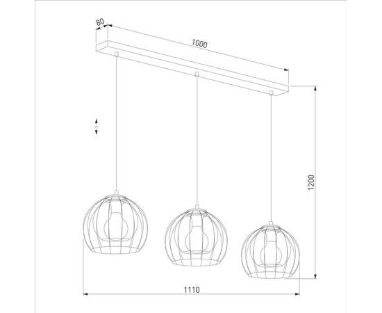Подвесной светильник TK Lighting 4483 Universo Black, изображение 3