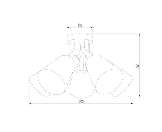 Потолочная люстра TK Lighting 666 Vaio 5, изображение 2