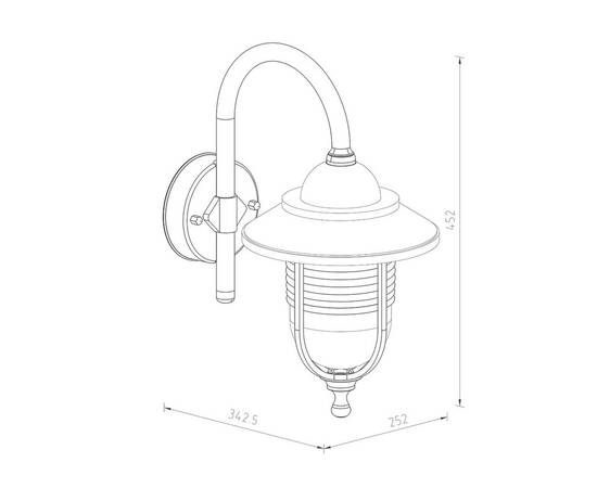 Уличный настенный светильник Escada 30010W/01, изображение 2