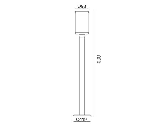 Уличный светильник Escada Urban 30003G/02, изображение 2