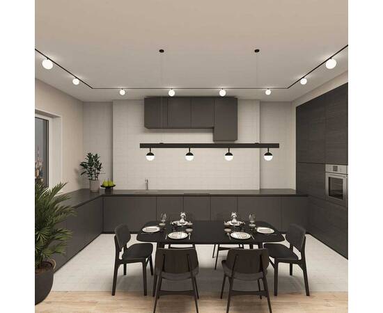 Трековый светодиодный светильник Denkirs Smart Moon DK8051-BK, изображение 5