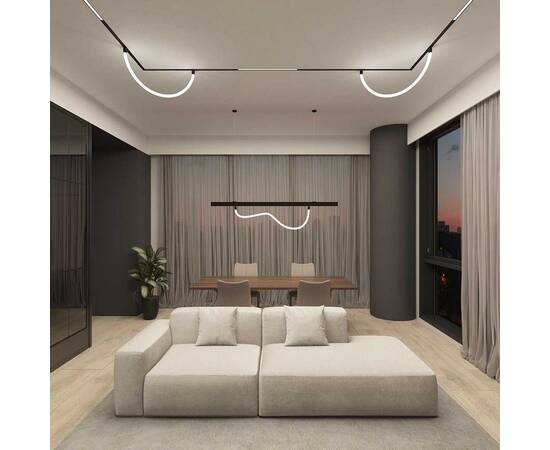 Трековый светодиодный светильник Denkirs Smart Ray DK8060-BK, изображение 8