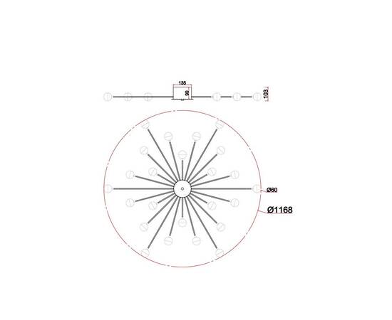 Потолочная люстра Freya Celebrity FR5242CL-24B, изображение 7