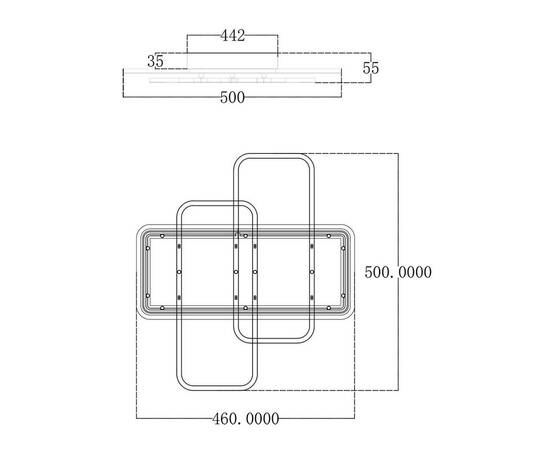 Потолочный светодионый светильник Escada Space 10215/S Led, изображение 2