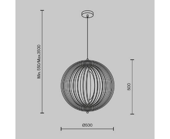 Подвесной светильник Maytoni Modern Roots MOD197PL-01W1, изображение 6