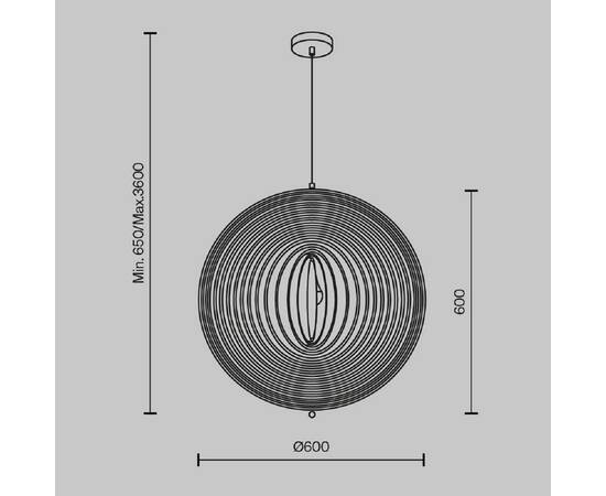 Подвесной светильник Maytoni Modern Roots MOD197PL-01W2, изображение 5