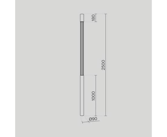 Садово-парковый светодиодный светильник Maytoni Mill O427FL-L30GF3K, изображение 2