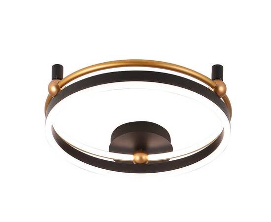 Потолочный светодиодный светильник Crystal Lux Fernando PL48W Led Black/Gold, изображение 3