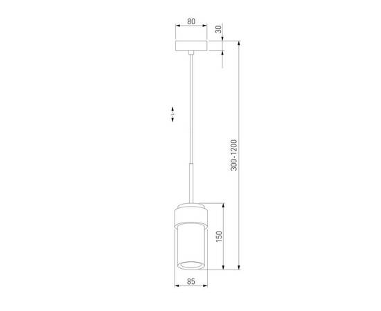 Подвесной светильник Eurosvet Pebble 50264/1 черный, изображение 2