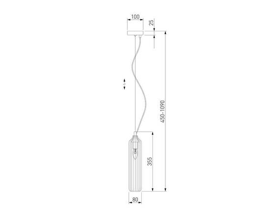 Подвесной светильник Eurosvet Siesta 50252/1 прозрачный, изображение 4
