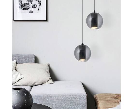 Подвесной светодиодный светильник Eurosvet Cobble 50258/1 LED дымчатый, изображение 3