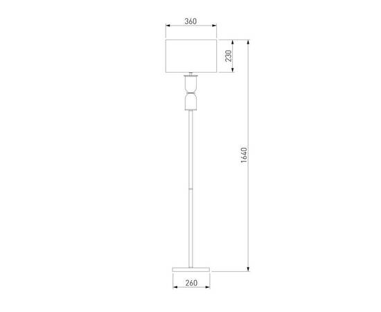 Торшер Eurosvet Caprera 01154/1 никель, изображение 4