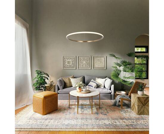 Подвесной светодиодный светильник Eurosvet Collars 90264/1 латунь, изображение 4