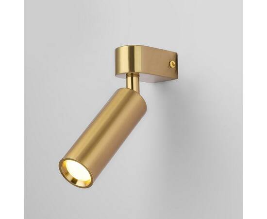 Светодиодный спот Eurosvet Pitch 20143/1 LED латунь