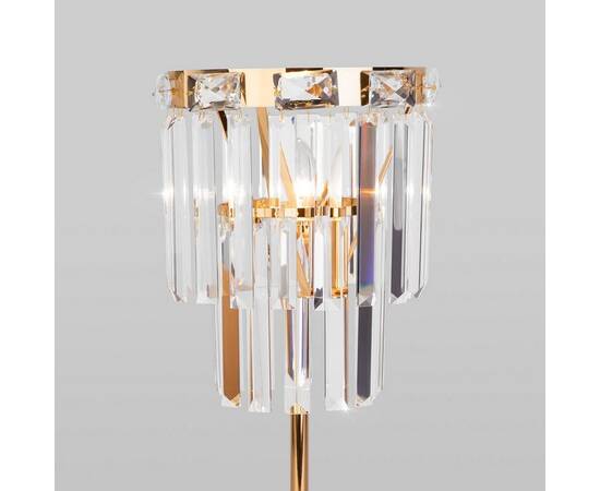 Настольная лампа Eurosvet Elegante 01136/1 золото/прозрачный хрусталь Strotskis, изображение 3