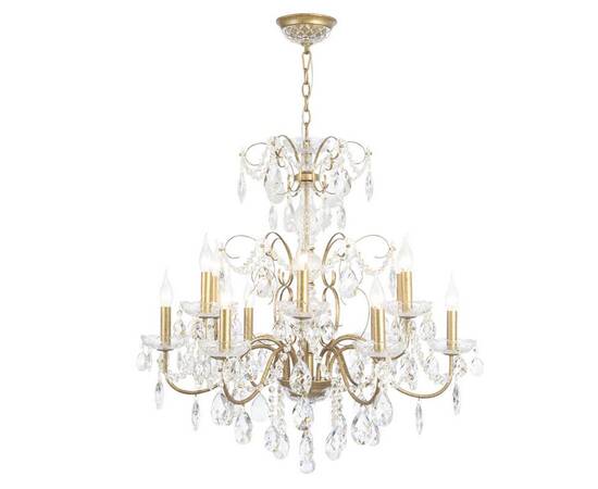 Подвесная люстра Crystal Lux Odelis SP12 Gold, изображение 4