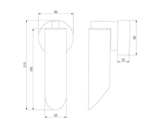 Настенный светильник Eurosvet Wing 40037/1 черный жемчуг, изображение 3