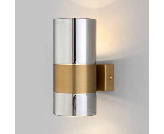 Настенный светодиодный светильник Eurosvet Watford 40021/1 LED латунь/дымчатый