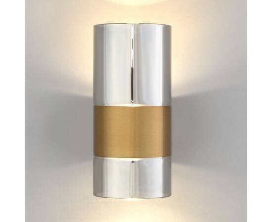 Настенный светодиодный светильник Eurosvet Watford 40021/1 LED латунь/дымчатый, изображение 2