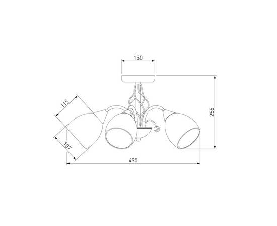 Потолочная люстра Eurosvet 30026/5 золото, изображение 2