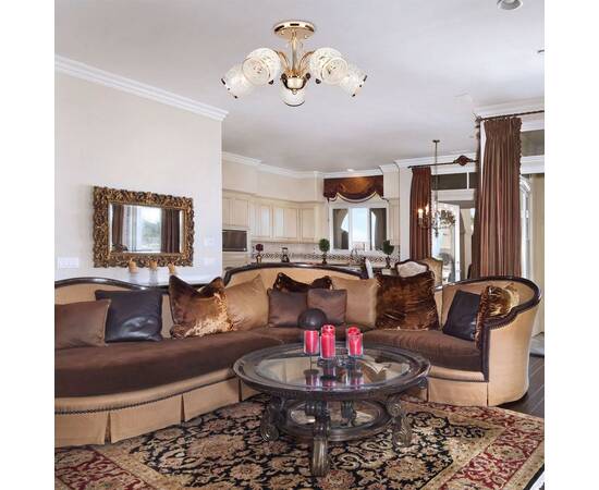 Потолочная люстра Eurosvet 30026/5 золото, изображение 3